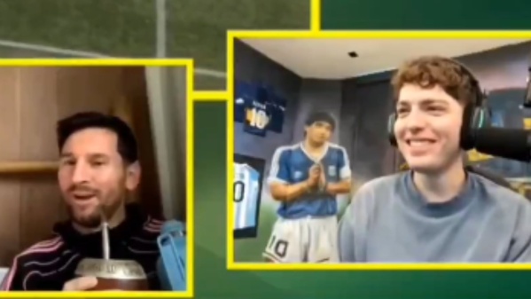 “Decí lo que pensás del mate ahora que está Leo”: El punzante comentario de La Cobra a Davo Xeneize en un especial