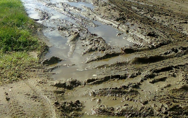 Vecinos de 57 y 140 reclaman por el estado de las calles porque están "cubiertas de barro"