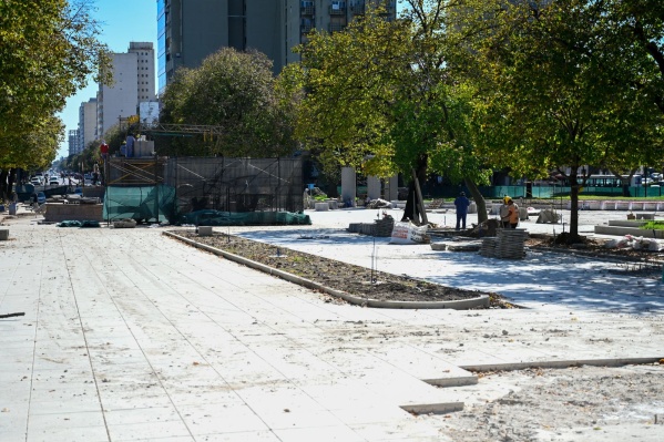 Las mejores imágenes de cómo avanzan las obras en Plaza Italia en plena cuenta regresiva