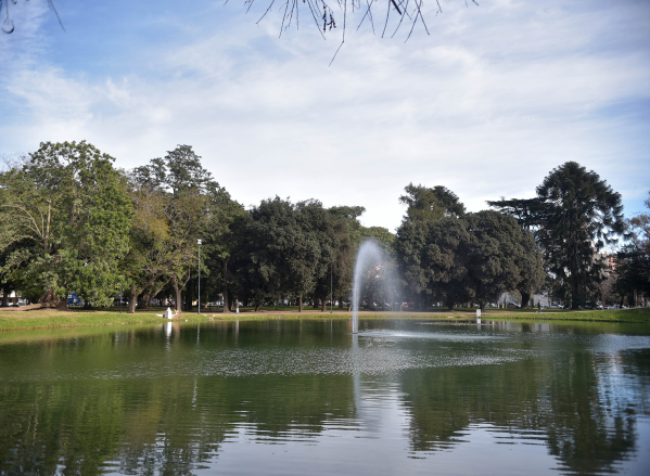 Con 50 agentes, se profundizó el saneamiento del lago del Parque Saavedra y habilitaron los baños públicos