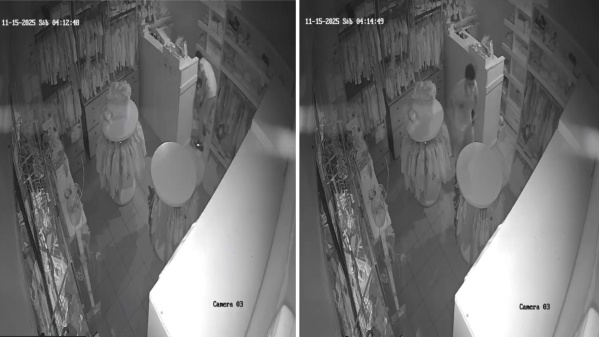 Video: dos delincuentes fueron captados en cámara robando un local de indumentaria en Avenida 44