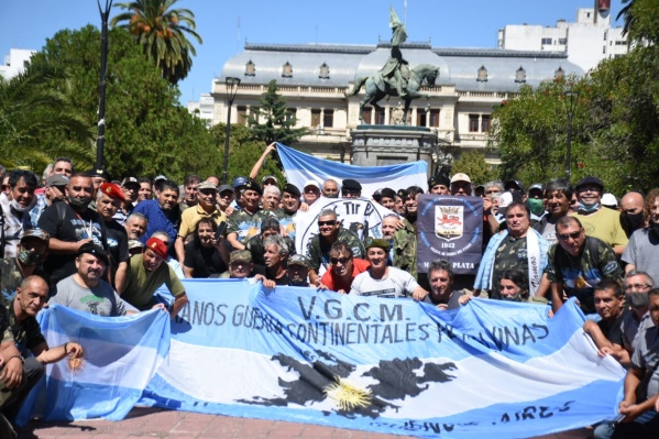 Veteranos de Malvinas se reunieron en Gobernación para reclamar ayuda económica