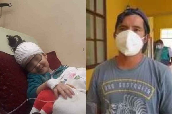 Un pap&aacute; corta el pasto y junta la plata para su hijita internada en el Hospital de Ni&ntilde;os de La Plata