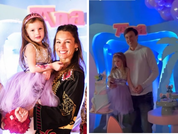 Con temática de Stich: Pampita y García Moritán, se volvieron a juntar por el cumpleaños de su hija