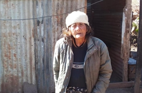 Buscan ayuda para Rosa, la platense que vive entre cartones y ratas al lado de un arroyo