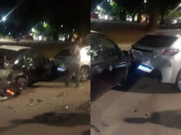 ¡De película! Un hombre quedó detenido tras escaparse de un control vehicular y chocar con dos autos estacionado en La Plata