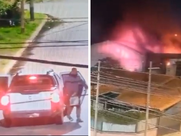 Trascendieron videos que complican a cuatro detenidos tras un incendio en una agencia de autos de Ensenada