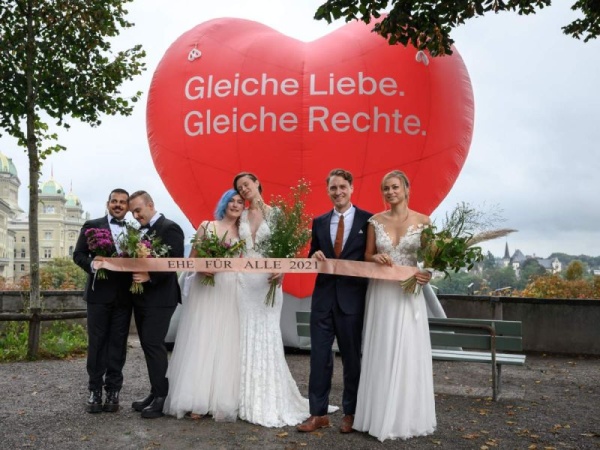 Los suizos votaron en el referéndum y aprobaron la Ley de Matrimonio Igualitario