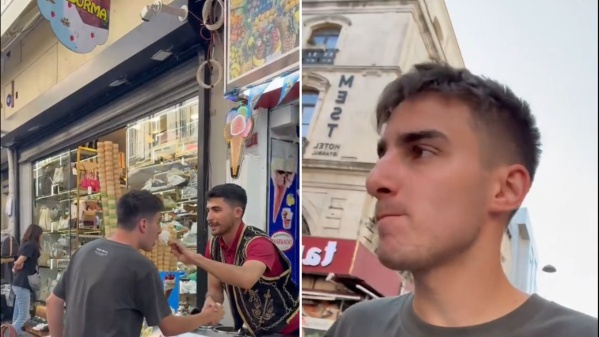 El divertido momento de un tiktoker argentino con un heladero árabe: “A mì no me va a cagar"