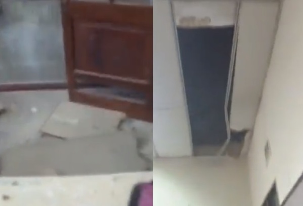 Se derrumb&oacute; el techo de un colegio platense mientras los alumnos estaban en clases