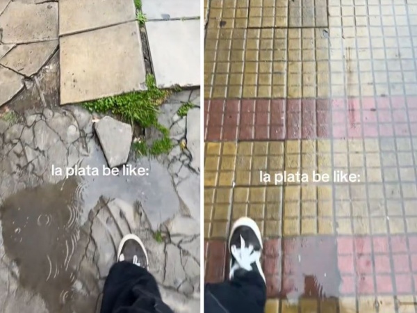 "Un buscaminas": El Tik Tok que muestra la incertidumbre de caminar por las calles de La Plata