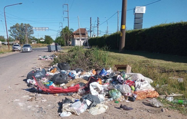 Vecinos de Los Hornos reclaman por un basural en la calle: "Basta de mugre"