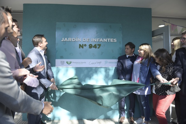Kicillof inauguró un Jardín de Infantes: "Seguimos generando más y mejor educación pública"