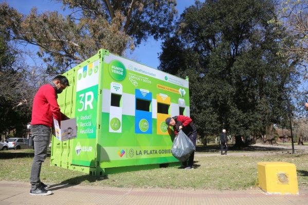 Sumaron 3 "Puntos Verdes" nuevos en La Plata y ya son más de 50 en toda la ciudad