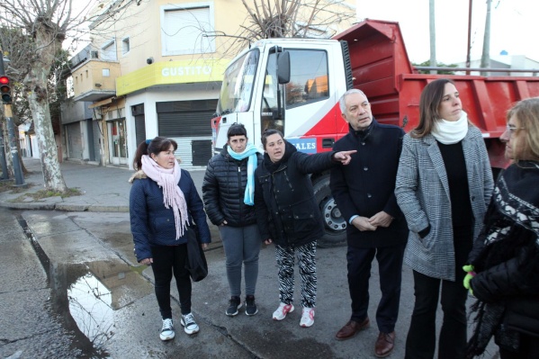 Activaron otra obra clave de repavimentación en una calle congestionada de Los Hornos
