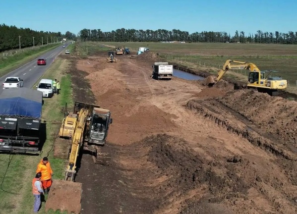 Avanzan las obras en la Ruta 215, un ingreso clave a La Plata