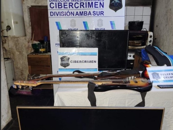 Allanaron una vivienda en La Plata y encontraron objetos robados en Berazategui: los vendían por internet