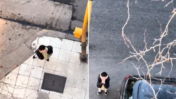 No quiso bajar a abrirle la puerta a su amigo, se las ingenió desde el balcón y terminó de la peor manera: "Mové el árbol"