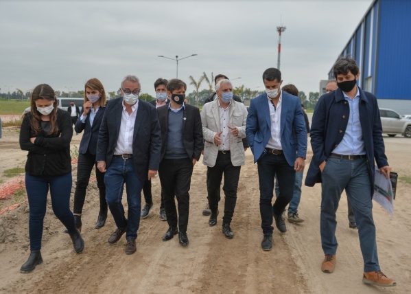 Kicillof recorrió las obras del Parque Industrial de Tigre: "La Provincia es el corazón industrial de Argentina"