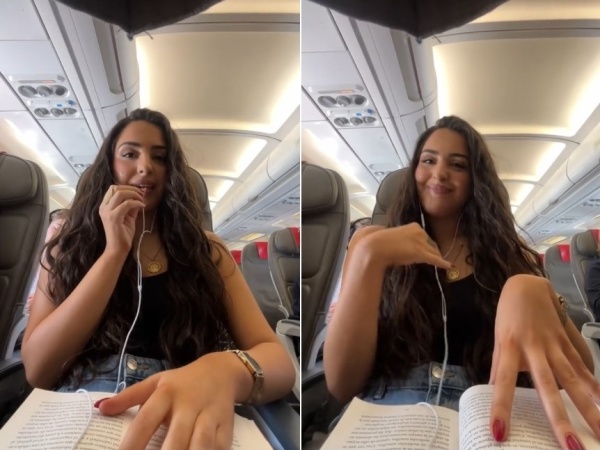 Reveló su truco para no sentir miedo a volar en avión y se volvió viral: "Es lo único que me funcionó"