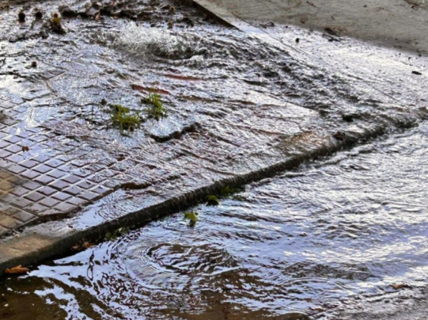 Vecinos alertaron por una importante pérdida de agua en la zona de la Facultad de Informática de La Plata