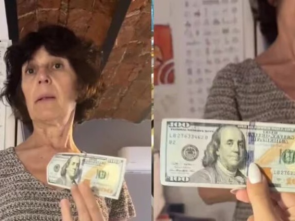 Le dejó 100 dólares de propina a la dueña de un hotel y la extraña razón del gesto se viralizo