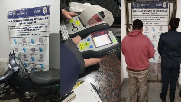 Iba alcoholizado en moto, golpeó a la policía y lo detuvieron en Romero