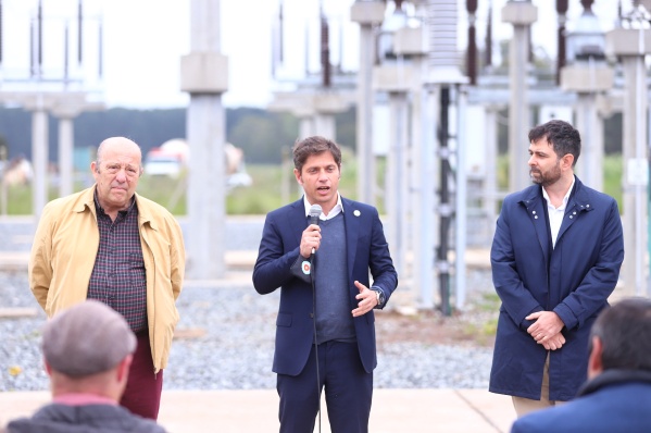 Con Kicillof presente, pusieron en marcha la nueva línea de alta tensión que conecta Santa Clara del Mar con Mar del Plata