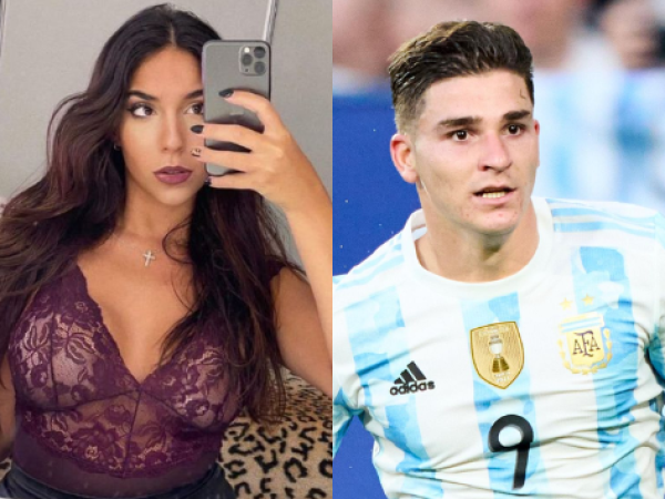 La influencer Luciana Milessi fue considerada "amuleto de la suerte" para Julián Álvarez en esta Copa del Mundo