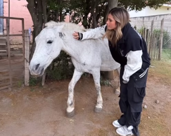 Julieta Poggio visitó el campo en Tucumán y sufrió un insólito accidente con un animal: “Es lo mío”