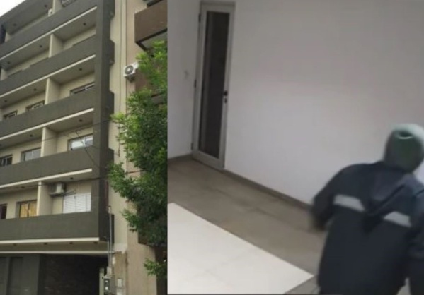 Violento robo en un edificio de de un barrio La Plata