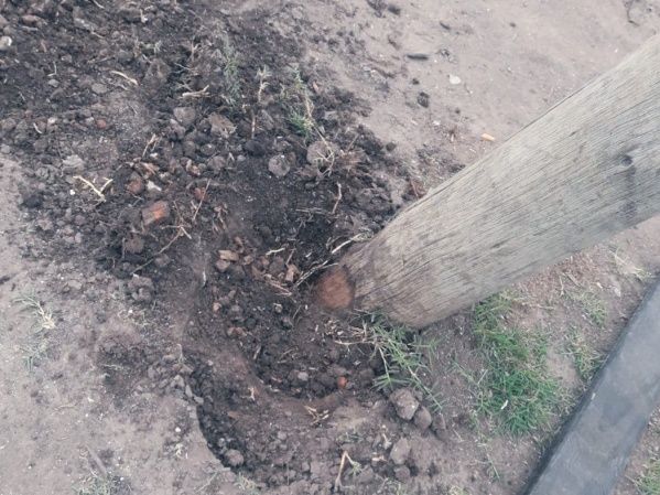 En el Barrio Primero de Agosto piden la reparación de un poste de luz