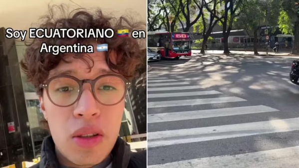 Un ecuatoriano describió lo que más le llamó la atención de Argentina y su video se hizo viral en TikTok