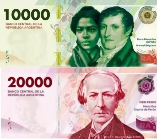 Confirmaron cuándo comenzarán a circular los nuevos billetes de 10 mil y 20 mil pesos