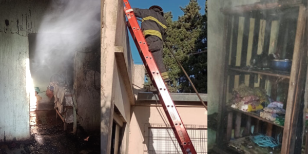 Se incendió una vivienda en El Peligro