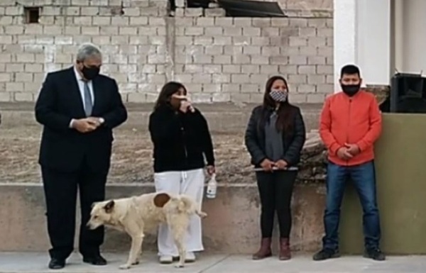 Un perro irrumpió en un acto político y le hizo pis a la intendenta mientras daba su discurso en Jujuy