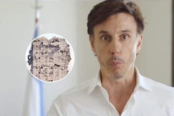 El polémico spot de García Moritán suma repudios por la idea de demoler el edificio del Ministerio de Desarrollo Social