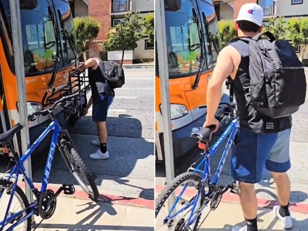 Un argentino se mudó a California y sorprendió a todos con un detalle que tienen los micros: "Esta movida está re buena"