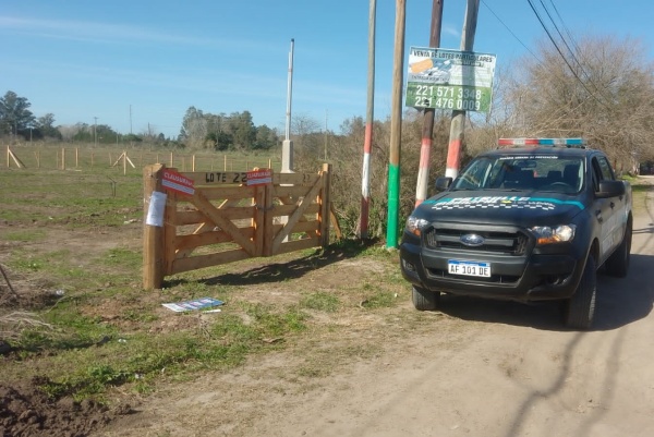 El Municipio platense clausuró un loteo en Parque Sicardi que no contaba con la habilitación para el inicio de obras