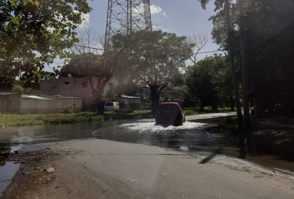Una laguna en 50 y 120 ocasiona molestias a los vecinos de la zona