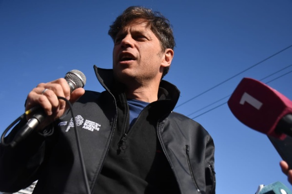 Axel Kicillof habló para los militantes presentes en Plaza Belgrano: "Vamos a defender a Cristina"