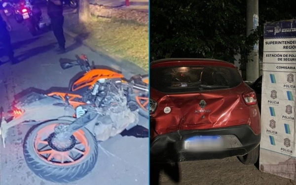 Dos motociclistas fueron detenidos en La Plata tras una persecuci&oacute;n policial