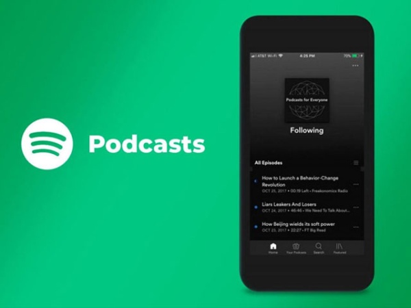 Nuevas actualizaciones en Spotify: Separarán podcasts y programas de radio de música