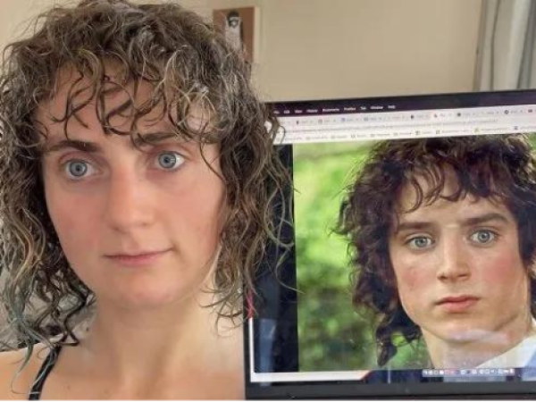 Se cort&oacute; el pelo, y su parecido con "Frodo" la sorprendi&oacute; demasiado: &ldquo;No ped&iacute; parecerme a &eacute;l, pero..."