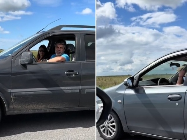 En medio de la ruta, se les ocurrió una increíble idea para pasar el tiempo: "Imaginate vivir en Suiza y perderte esto"