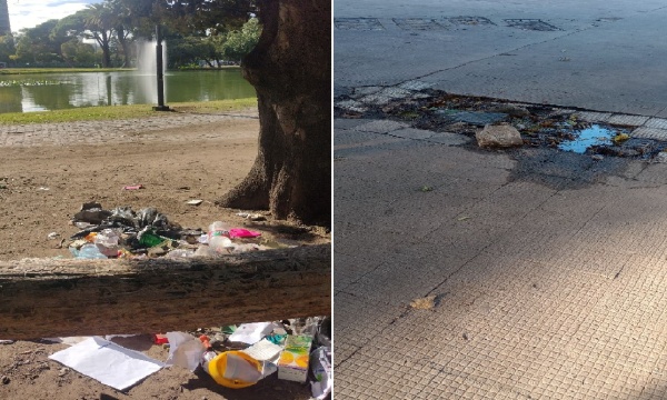 Vecinos se quejaron por el estado de Parque Saavedra