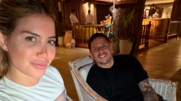 Wanda Nara y Martín Migueles usan pulseras inteligentes para mantenerse conectados a la distancia