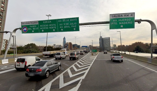 Cierran el enlace de la Autopista Buenos Aires La Plata con la 25 de Mayo por obras