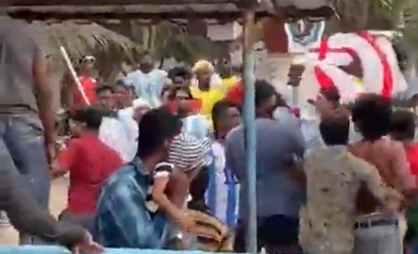 ¡Una locura!: hinchas de Brasil y Argentina se trenzaron a golpes en India