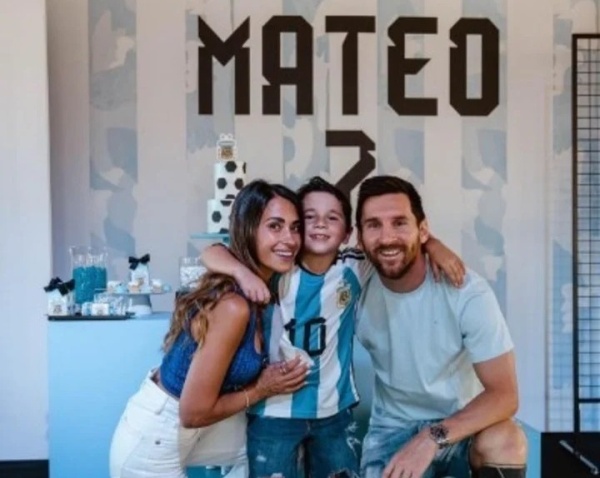 Mateo Messi eligió una temática bien argentina para festejar su cumpleaños